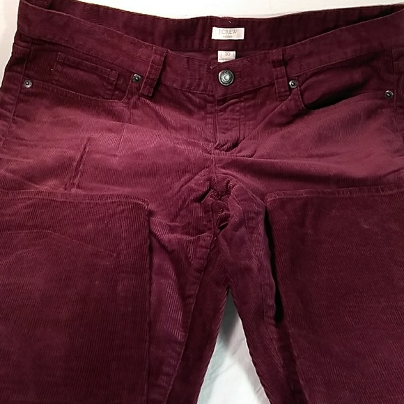J. Crew Other - J Crew Burgandy Courduroys Size 30 C2
